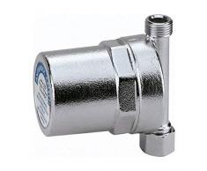 Caleffi - Antishock - Amortiguador de Golpe de ariete para tuberÃa, para fregaderos, lavabos y lavadoras, conexión 3/8F para Rosca 3/8 M - Cromado - Modelo n. 525130