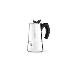 Bialetti - Musa de InducciÃ³n, Cafetera Italiana para Espressos de acero inoxidable, adecuado para todo tipo de Placas, 4 Tazas de cafÃ© (190 Ml), Plateada