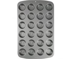 PME Molde para 24 Mini Magdalenas de Acero al Carbono Antiadherente