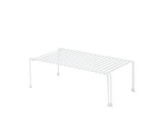 Compactor Estante organizador para vajilla extensible. Color blanco. Fabricado con alambre de acero recubierto. TamaÃ±o: 41,5/ 73,7 x 21 x H. 13,7 cm. RAN6968