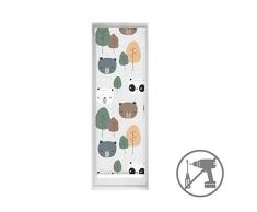 Blindecor Easy estores sin taladrar Estampados - Estor translúcido Estampado Digital, Bear, 50 x 150 cm (Ancho por Alto). Tamaño de la Tela 47 x 145cm