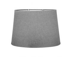 LUM&CO 97122 Sema - Pantalla ovalada para lámparas de sobre mesa, Gris Claro, 31 x 20 cm