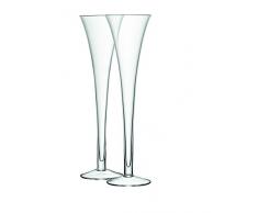 LSA International - Pack de 2 Copas Tipo Flauta de 225 ml, Transparente