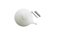 Gardinia Portabicicletas de Aluminio para riel de Cortina de 3 vÃ­as, Color Blanco, aplicable