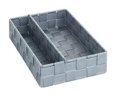 Wenko Organizador para la cocina Adria M - gris, Polipropileno, 18 x 6 x 26 cm, Gris