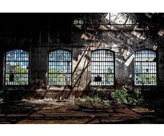 Scenolia Papel Pintado Póster panorámica Déco Industrial 4 x 2,70 M | Déco y Fotos de Pared XXL Calidad HD