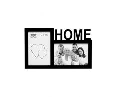 Deknudt S68NK2P2A_10,0x15,0 - Marco para 2 Fotos (Madera), Color Negro