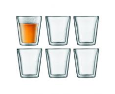 Bodum - 10109-10-12 Canteen - Set de 6 Vasos tÃ©rmicos - 0,2 l - borosilicato