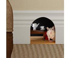 Ambiance Sticker Pegatinas Adhesivas Efecto 3D con diseÃ±o de ratÃ³n Que Ofrece tÃ© â DecoraciÃ³n de Pared para habitaciÃ³n y salÃ³n â 10 x 10 cm