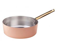 Ollas Agnelli Cazuela Baja de Cobre estaÃ±o, con 1Â Mango