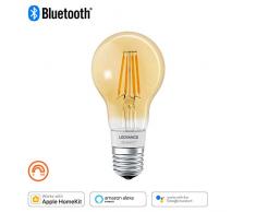 LEDVANCE SMART+ LED Filament Gold, Bluetooth lámpara con casquillo E27, dimmbar, equivalente a 50W bombilla, blanco cálido, compatible con Apple Homekit y LEDVANCE Smart+ App para Android
