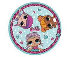 CerdÃ¡ 8427934274765 Toalla Redonda LOL, Multicolor, 130 X 130 CM, 4