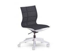 Sedus se:Joy Silla giratoria, Funda de Punto, Negro/Blanco, 86 x 78 x 99 cm