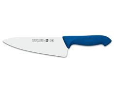 3 Claveles Cuchillo Cocinero Proflex de 20 cm, Acero Inoxidable, Azul