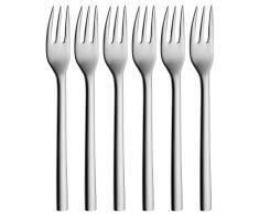 WMF Nuova Juego 6 Tenedores Lunch, Acero Inoxidable Pulido