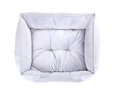 Rosewood - Cama para Perro de Terciopelo Plateado, tamaño Grande