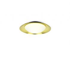 Faro 62142 - Side plafon ø390 Negro/Oro Satinado led 15w 3000k