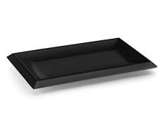 Lacor - 63541 - Bandeja Rectangular De Melamina Classic 26x16x2cm- Negro