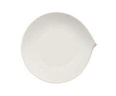 Villeroy & Boch Flow Plato llano, 28 x 27 cm, Porcelana Premium, Blanco