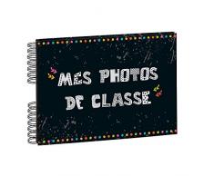 Exacompta 16010E Álbum de Fotos de 50 páginas con Espiral, para Fotos de la Clase, de cartón/Papel, patrón Impreso, 32 x 22 x 2,8 cm
