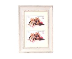 Inov8 - Marco de Fotos, Blanco (Washed White), 12x8 Dual Aperture