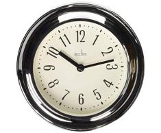Acctim 21737 Riva Reloj de Pared, Cromado