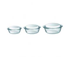 Pyrex - Juego de 3 cacerolas de borosilicato