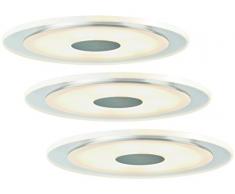 Paulmann 925.43 92543 Premium Techo Set Whirl Redonda LED 3x6W 18VA 150mm Chrom Integriert, 18 W, Aluminio 15 x 15 x 1 cm 3