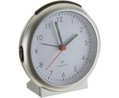 TFA 98.1036 - Reloj despertador inalámbrico, color plateado