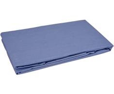 Sancarlos - Funda de almohada para cama, 100% AlgodÃ³n percal, Color azul marino, Cama de 135 cm