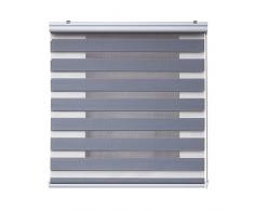 Estores Basic - Estor Noche y DÃa Top, Estor Enrollable Noche y dÃa para Ventanas y Puertas, Acabados de Calidad, Gris, 60 x 250cm