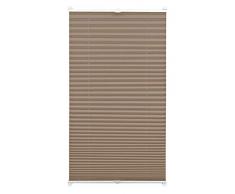 Gardinia - Estor Plisado con Pinzas (Opaco, con Todas Las Piezas de Montaje), Pardo, 90 x 210 cm