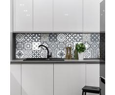 Ambiance-Live Adhesivos para la Pared Que imitan baldosines de Cemento, 15 x 15 cm, Lote de 15 Unidades