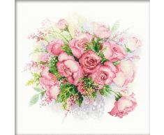 Riolis - Kit de Punto de Cruz, diseÃ±o de Ramo de Rosas