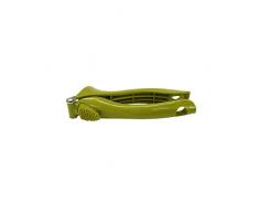 Fackelmann 687072 - Exprimidor de ajo (plÃ¡stico, 16,8 x 6 cm), color verde, acero inoxidable, plÃ¡stico orgÃ¡nico,