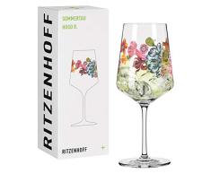 Ritzenhoff RocÃ­o de Verano #6 Vaso de Aperitivo, 544 milliliters, Glass, Verde, Rojo