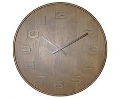 NeXtime Reloj de pared WOOD WOOD MEDIUM, de madera, marrÃ³n, redondo, Ã¸ 35 cm