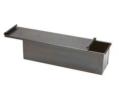 Ollas Agnelli Formulario Pan CarrÃ©, con Tapa, Hoja de Metal Azul, Gris, 30x10 cm