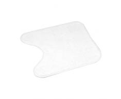 DOUCEUR DINTERIEUR Alfombra de baÃ±o Lisa, 45 x 45 cm, PoliÃ©ster, Blanco