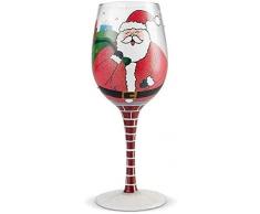 Lolita 6002981 Papá Noel con regalos, copa de vino