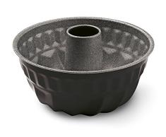 Guardini, Blackstone, Molde Savarin, 23 cm. Material: Acero con Revestimiento Antiadherente, Color Negro black-stone.