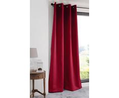 Lovely Casa r41840014Â Notte Cortina Opaca (poliÃ©ster, 180Â x 135Â cm), Color Rojo
