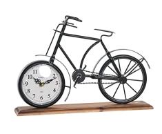 Reloj de Mesa DKD Home Decor Bicicleta Hierro Madera MDF (34 x 8 x 23.5 cm)