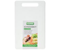 Kesper 2051556 Tabla de cortar de plástico blanco de 24 x 15 x 0.5 cm