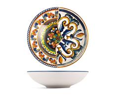 Pengo 6620202 Plato hondo Positano, Stoneware Decorado, 20 cm