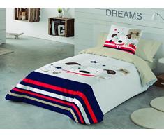 NATURALS Juego Funda Nórdica Infantil Love Dog (Cama 105)