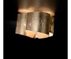 Selene - PlafÃ³n de papel de 70 W, color dorado