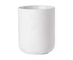 Zone Denmark Vaso de Zan, Porcelana Plástico, Blanco, 8,3cm