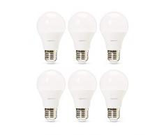 AmazonBasics Professional - Bombilla de tipo Edison LED, casquillo E27, equivalente a 60 W, blanco cálido - juego de 6