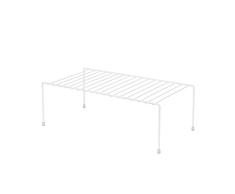 Compactor Estante Organizador para vajilla Rectangular. Color Blanco. Fabricado con Alambre de Acero Recubierto. TamaÃ±o: 42,7 x 2,5 x H. 14,7 cm. RAN6971